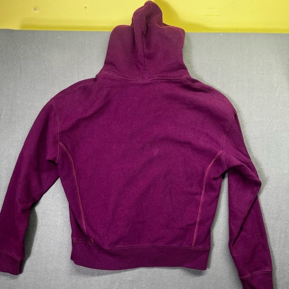 Champions Reverse Weave Hoodie Sweatshirt Mens S Purple Vintage Y2K 90s 1425 - Picture 7 of 8